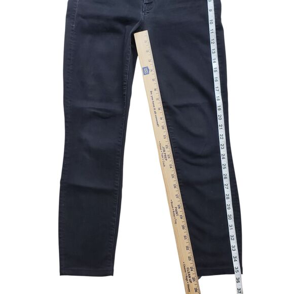 Mother The Looker Jeans Womens 28 Not Guilty Black Denim Ankle Painted Grunge - Picture 6 of 10